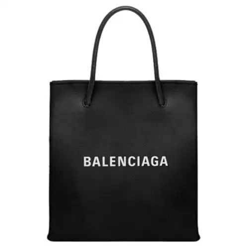 Balenciaga Calfskin Tote Bag, Shopping Bag, Handbag Mini Unisex Black