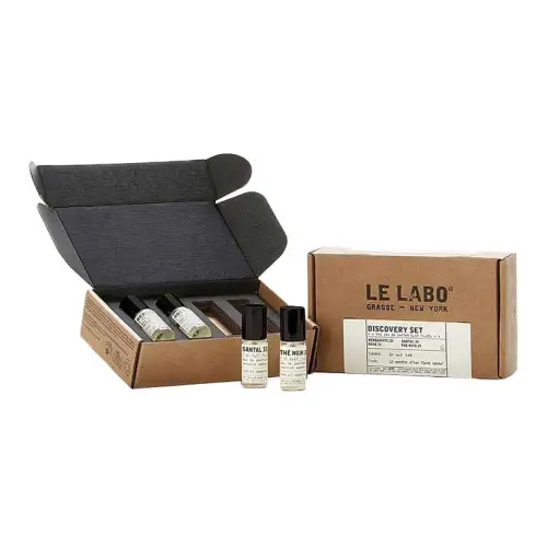 Le Labo Perfume sample, set, wooden cosmetic gift box, woody notes, 5 ml