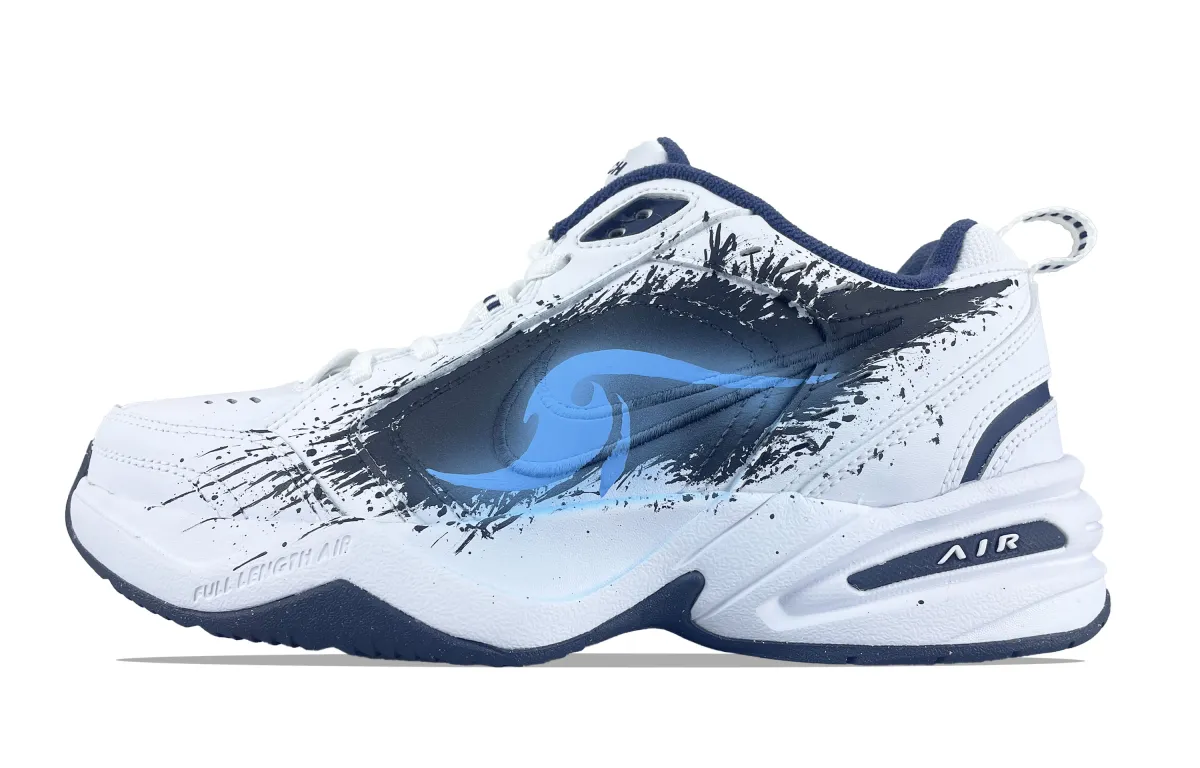 Nike Air Monarch 4 Abrasion Resistant Height Increasing Low top Chunky Sneakers Unisex White