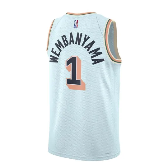 Nike NBA San Antonio Spurs Victor Wembanyama 1 2024/25 City Edition Swingman Jersey Celestine Blue