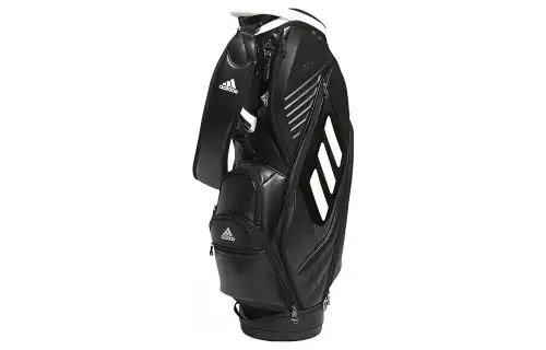 Adidas Polyurethane, Artificial Leather Golf Bag Backpack Regular Men's Black