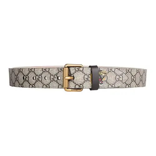 GUCCI Belt Gg Supreme Tiger Print 1.5'W