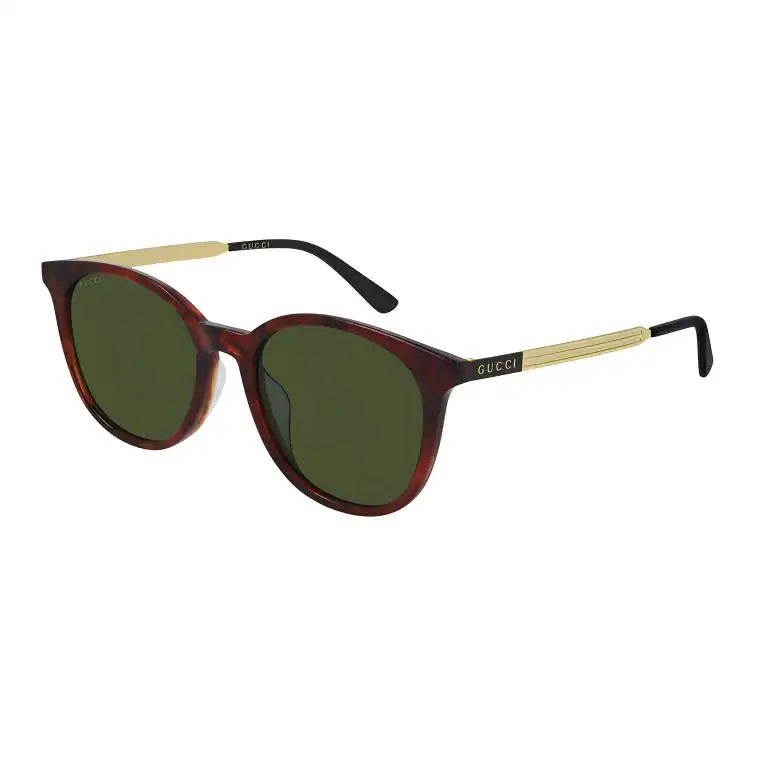 GUCCI Oval Sunglasses Men's Black