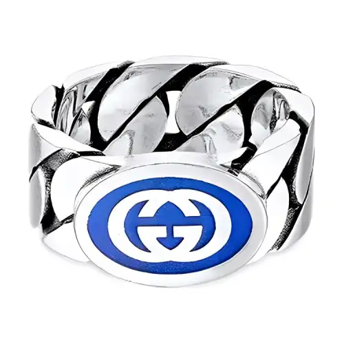 GUCCI Interlocking G Chain Ring