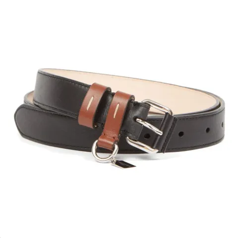 Maison Margiela Logo Plaque Buckled Belt