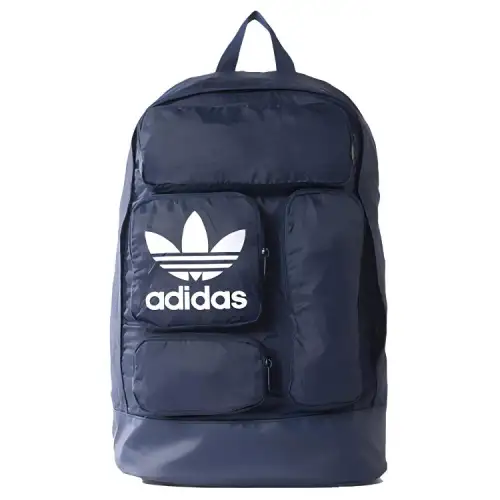 Adidas Originals Polyester Backpack Unisex Navy Blue