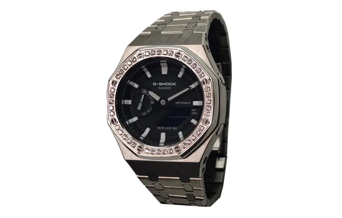 CASIO Custom Collection Electronic Movement Stainless Steel Strap Watch Men's Watches Black Dial