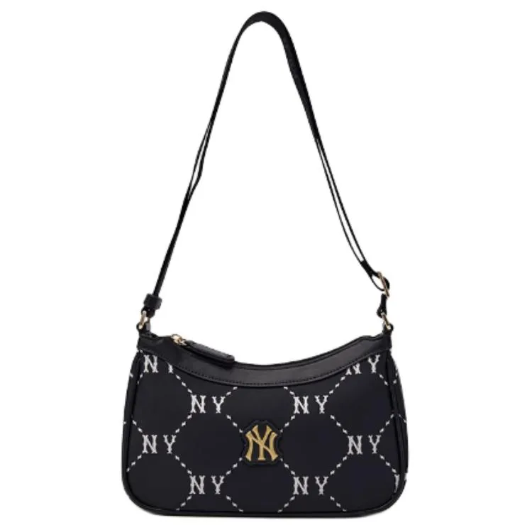 MLB Leather Crossbody Bag, Shoulder Bag Regular Women's Black