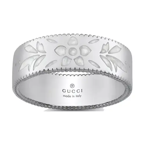 GUCCI Icon Rings Women's White