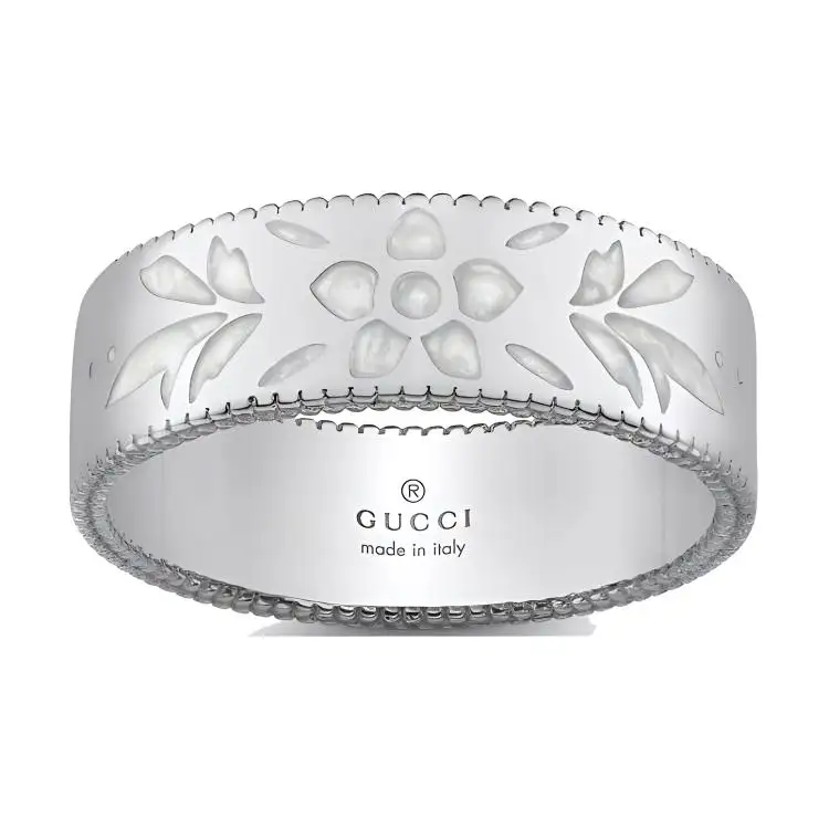 GUCCI Icon Rings Women's White