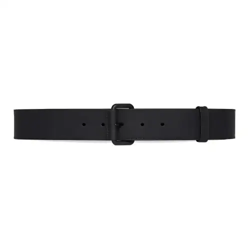 GUCCI Leather Belts Men's Black Width 4cm