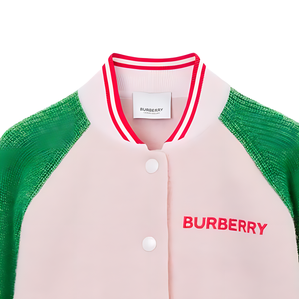 Женская куртка Burberry SS23 (розовая) — фото 4