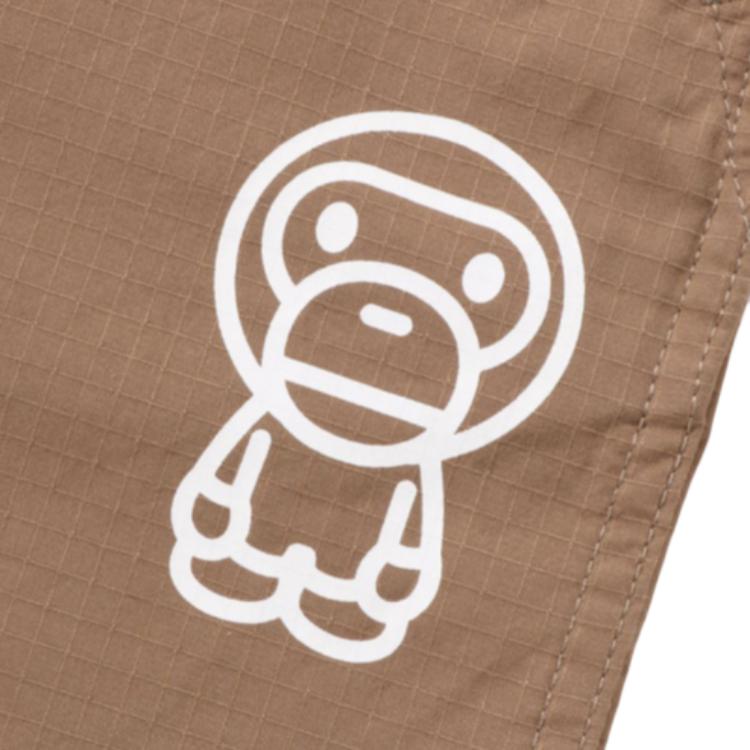 Мужские штаны A BATHING APE Logo (черные) — фото 3