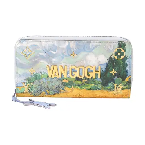 LOUIS VUITTON Monogram Canvas Wallet Regular Women's Blue