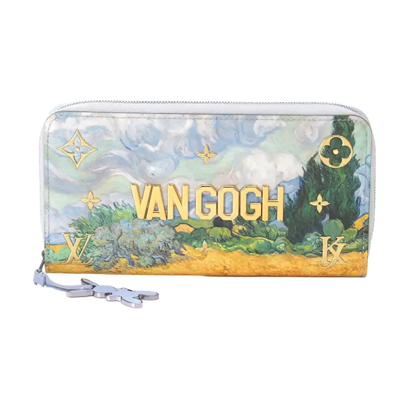 LOUIS VUITTON Monogram Canvas Wallet Regular Women's Blue