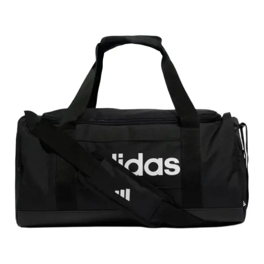 Adidas Polyester Canvas Bag, Portable Gym Bag Small Unisex Black