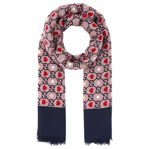 GUCCI Scarves Women's GG Red Print