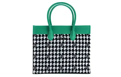 FILA Leather Tote Bag, Shopping Bag, Handbag Regular Women's Green