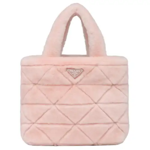 PRADA Sheepskin Shoulder Bag, Crossbody Bag, Handbag Women's Pink