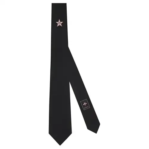 GUCCI Cotton Silk Blend Ties Men's