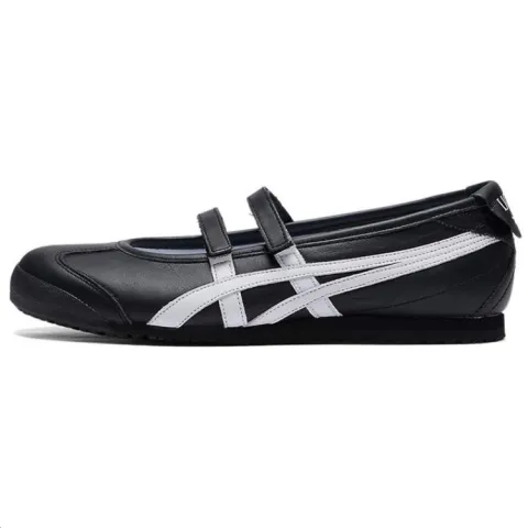 Onitsuka Tiger x Patou Flat Mary Jane Shoes Women's Black White