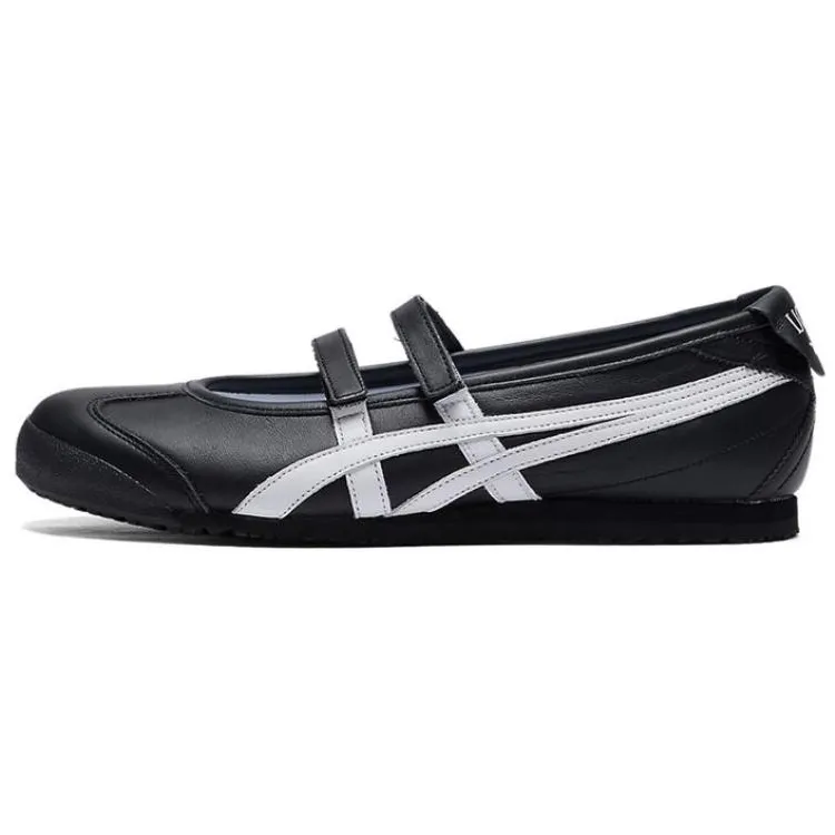 Onitsuka Tiger x Patou Flat Mary Jane Shoes Women's Black White