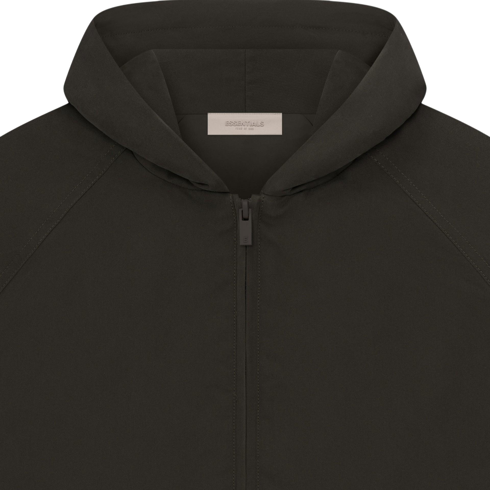 Унисекс куртка Fear of God Essentials Drop2 SS23 Kids Fullzip Jacket Off Black (темно-серый) — фото 3