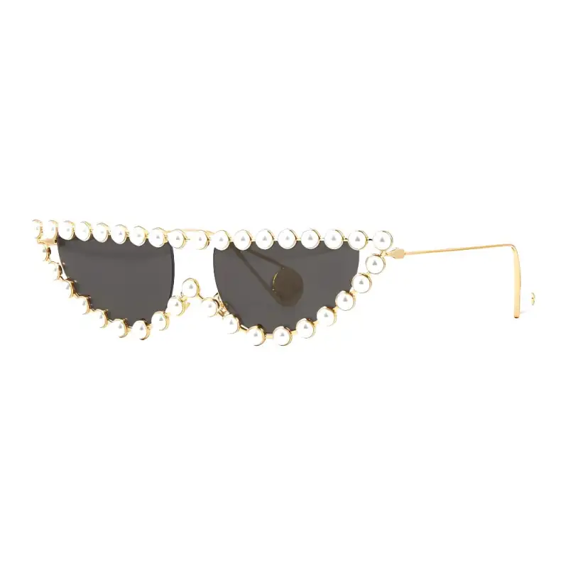 GUCCI Cat Eye Sunglasses Women's Gold