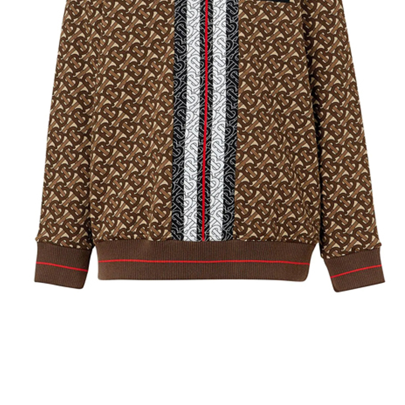 Женский свитшот Burberry (коричневый) — фото 6