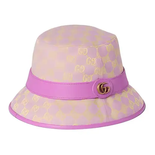 GUCCI Canvas Bucket Hats Women's Purple