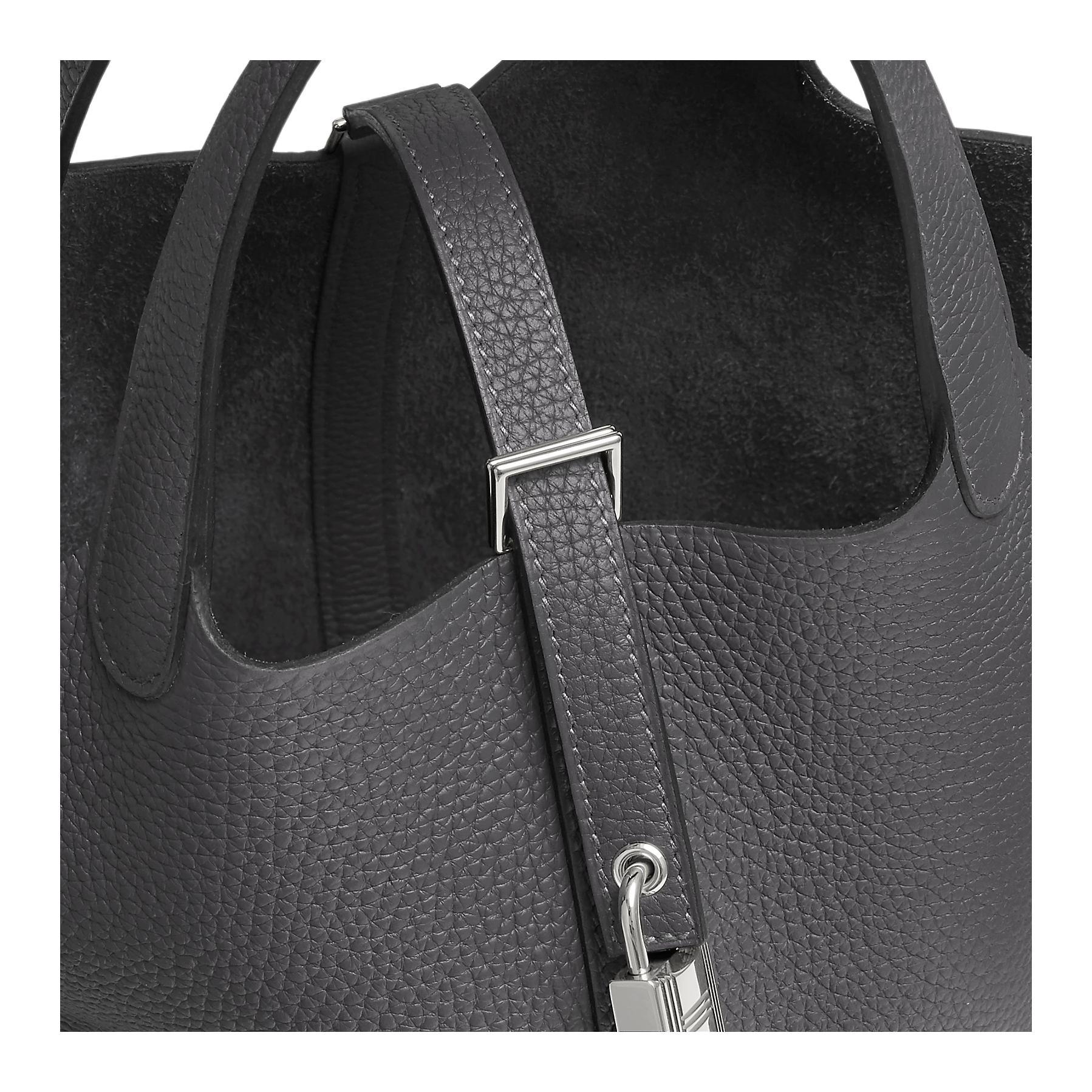 Женская сумка Hermes Picotin Lock 18 Clemence 18 85 Ardoise (серая) — фото 4