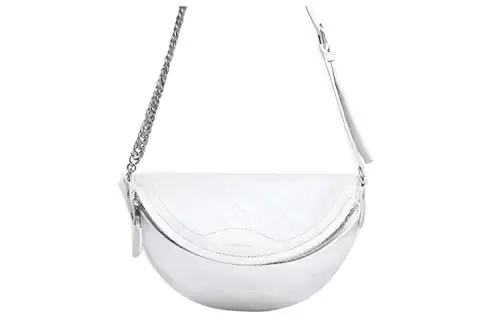 Balenciaga Zip Closure Lambskin Fanny Pack Women's White