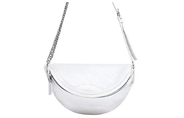 Balenciaga Zip Closure Lambskin Fanny Pack Women's White
