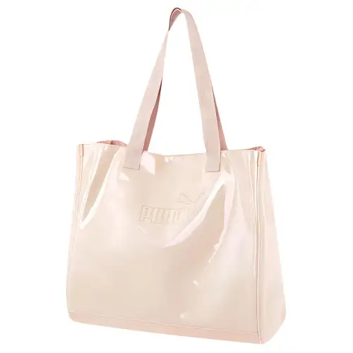 PUMA Artificial Leather Tote Bag, Shopping Bag, Shoulder Bag, Handbag Unisex Quicksand Pink