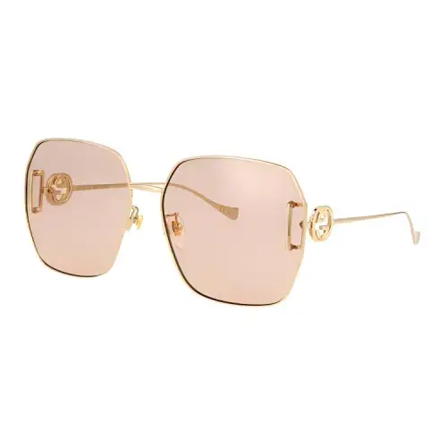 GUCCI Irregular Shape Sunglasses Women's