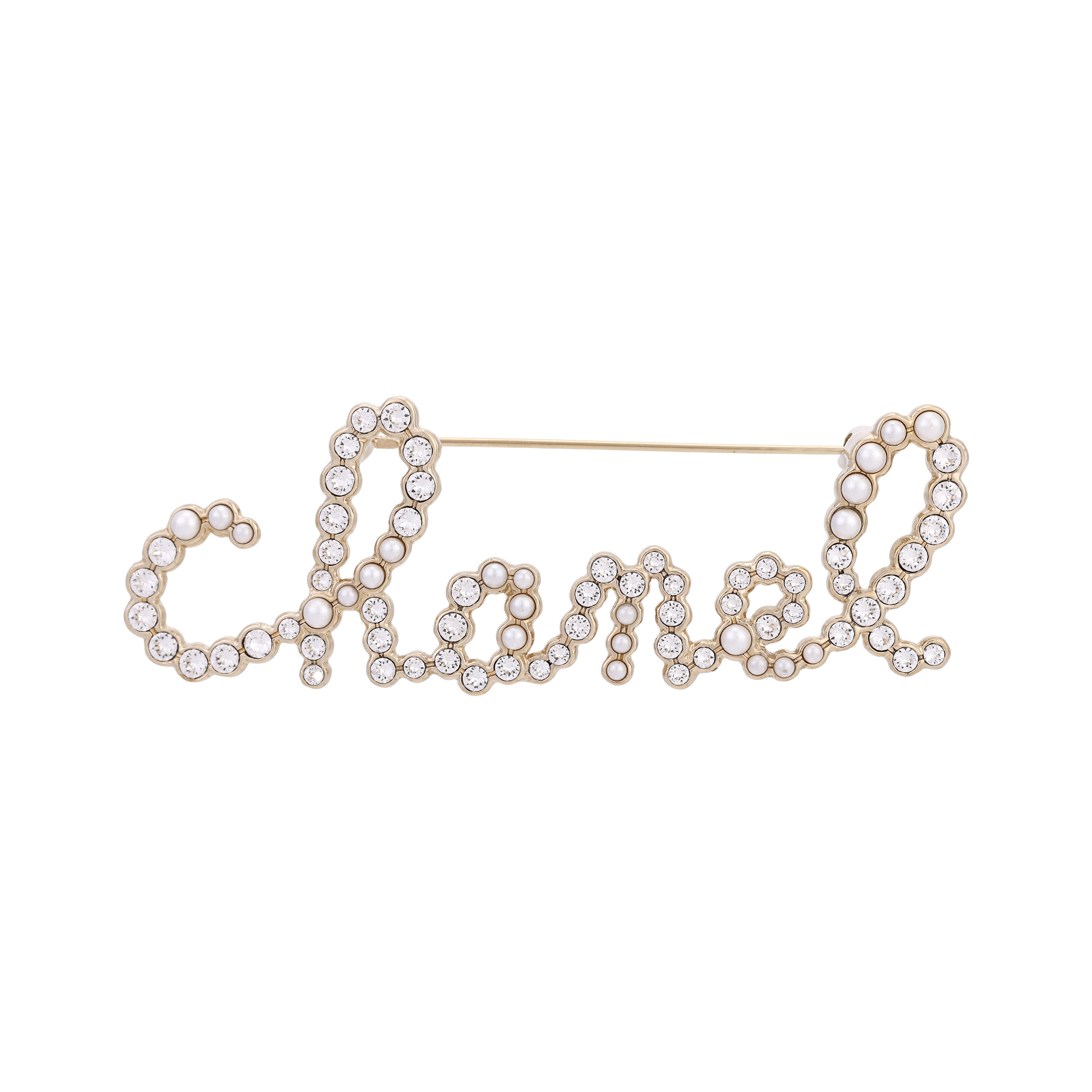 Женская брошь Chanel CHANEL (золотая)