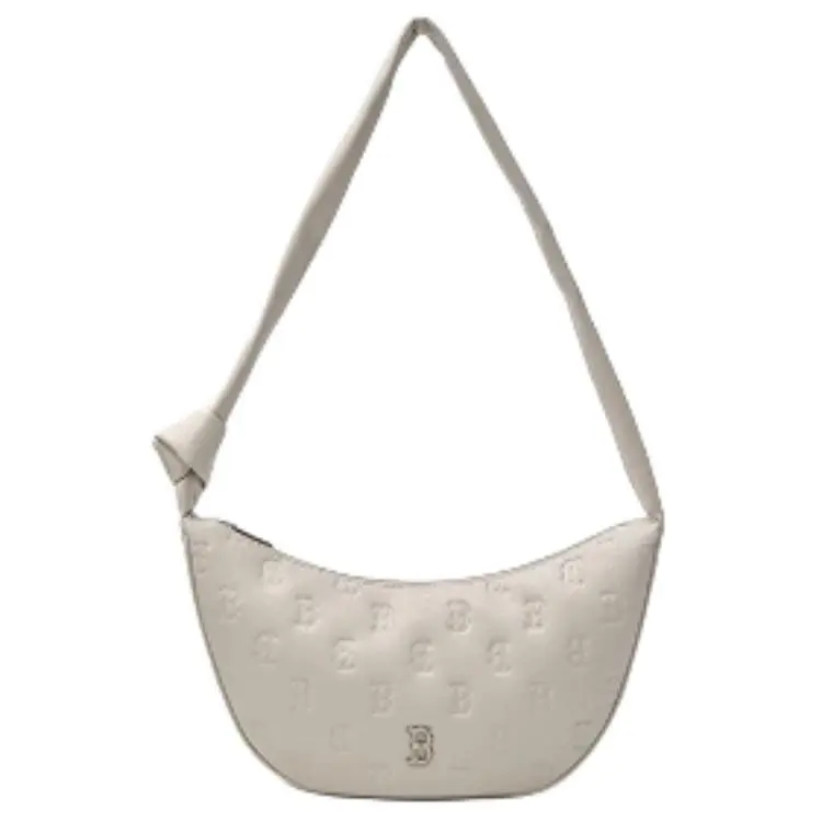 MLB Pu Shoulder Bag Medium Unisex White/Black