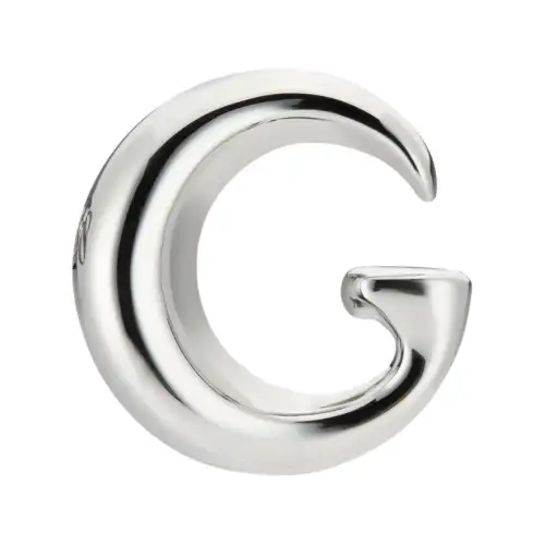 GUCCI Brand Logo Earrings Unisex Silver