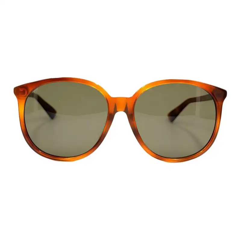 GUCCI Round Sunglasses Women's Light Coffee