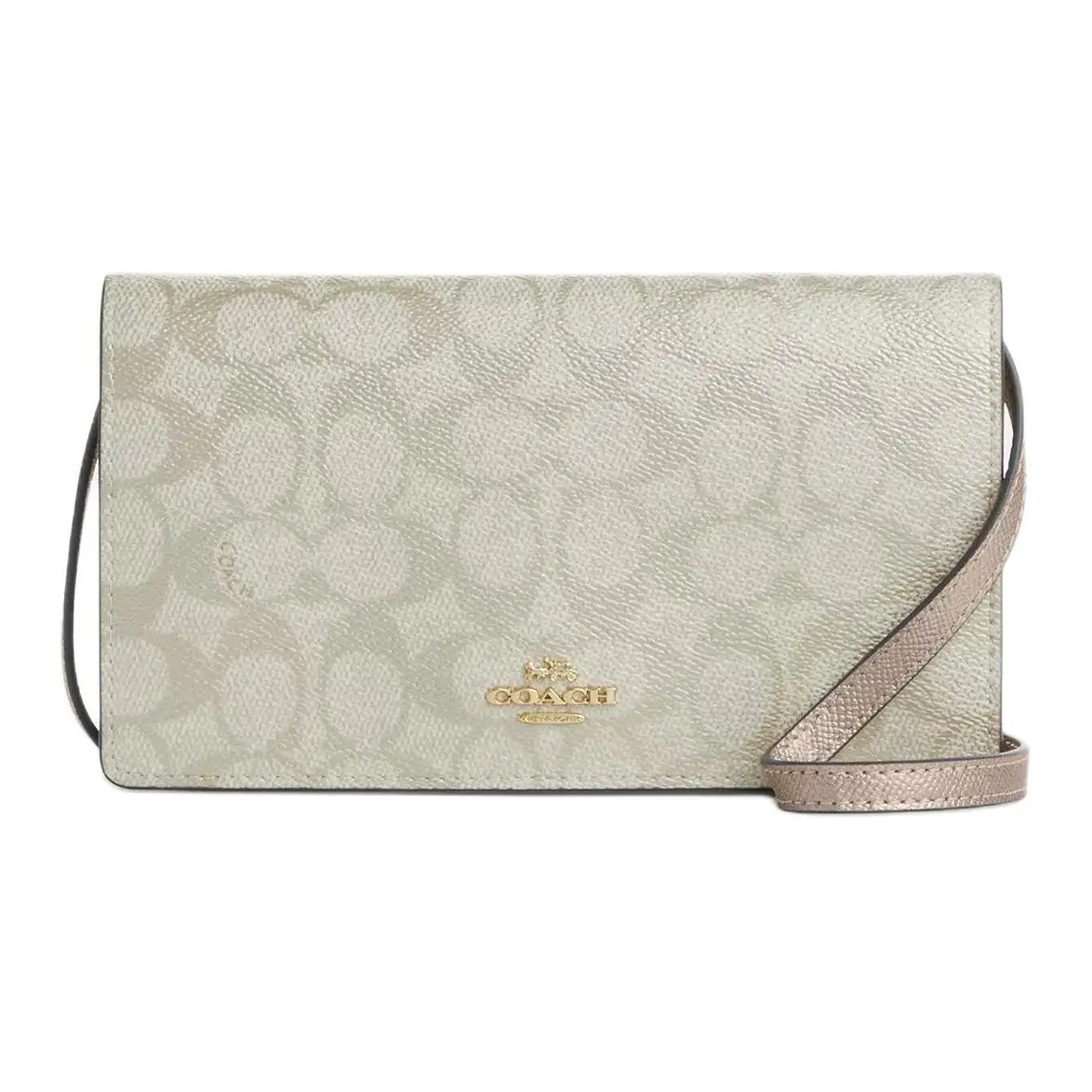 COACH Anna Coated Canvas Crossbody Bag, Shoulder Bag Small Women's Shang Pandora