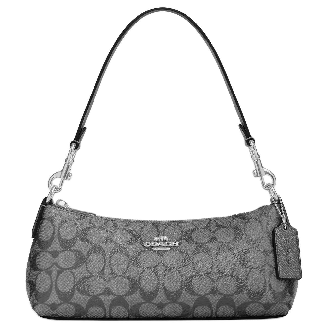 Женская сумка COACH Charlotte 26 (серебристо-бронзовая)