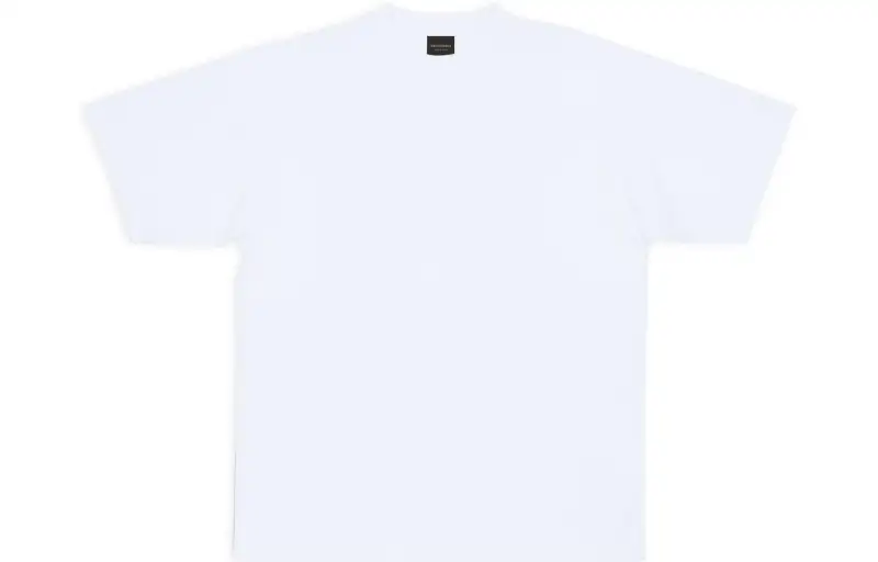 Balenciaga Men's Care Label Medium Fit T Shirt