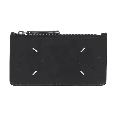 Maison Margiela zip-fastening leather card holder