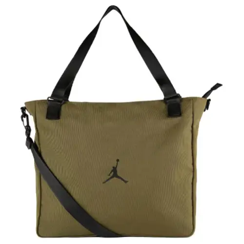 Jordan Canvas Tote Bag, Shopping Bag, Shoulder Bag, Crossbody Bag, Handbag Regular Unisex Army Green