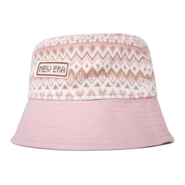 New Era Cotton, Polyester Acrylic Elastane Bucket Hats Unisex Pink