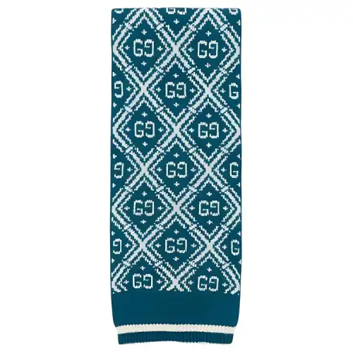 GUCCI Knit Scarves Kids Blue