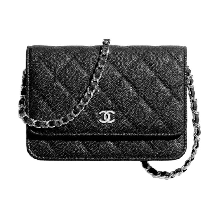 CHANEL WOC Caviar Calfskin Shoulder Bag, Crossbody Bag, Wallet Women's Black