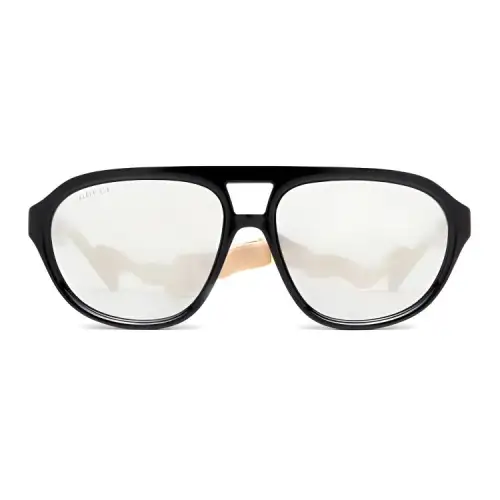 GUCCI Fashion Trend Plate Aviator Sunglasses Men's
