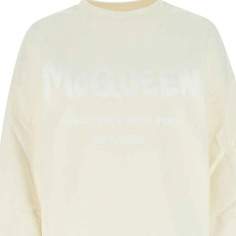 Женский свитшот Alexander McQueen (желтый) — фото 3