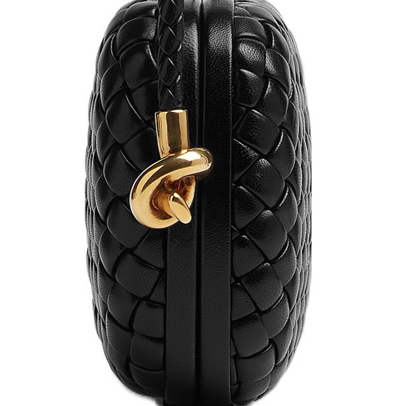 Сумка Bottega Veneta KNOT Intreccio (черный) — фото 5